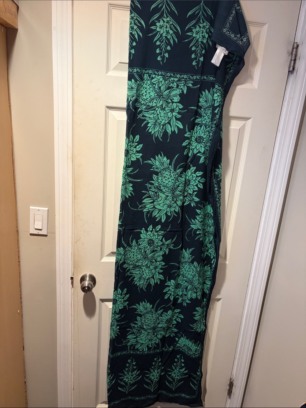 Wrap or Sarong Skirt in navy and Aqua OS